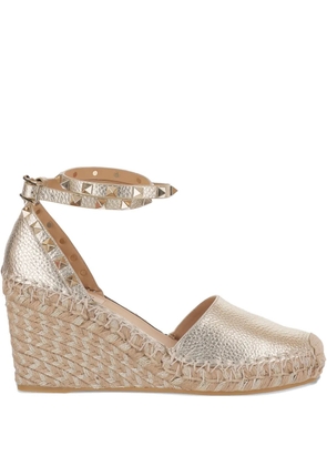 Valentino Garavani Rockstud espadrilles - Gold