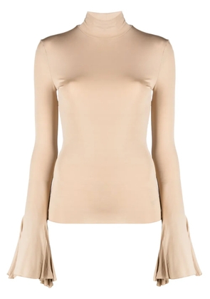Nensi Dojaka bell-sleeve T-shirt - Neutrals