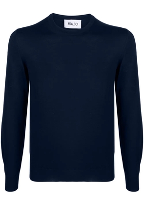 ERALDO crew-neck merino-wool jumper - Blue
