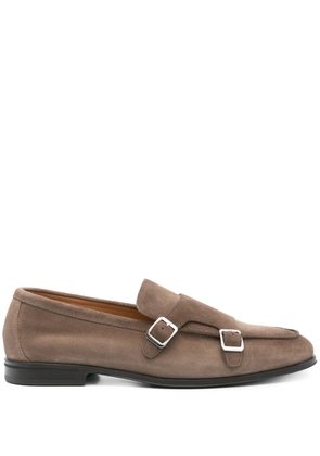 Doucal's suede monk shoes - Brown