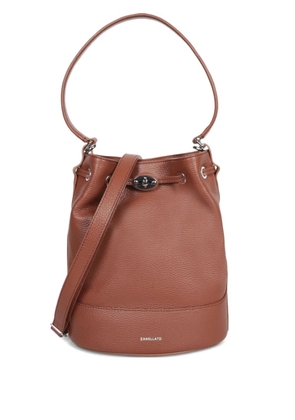 Zanellato turn-lock leather shoulder bag - Brown