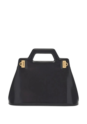 Ferragamo top-handle leather tote bag - Black