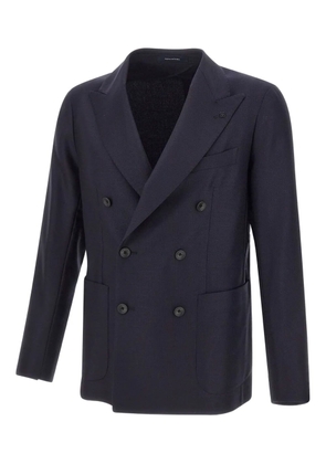 Tagliatore peak-lapel double-breasted blazer - Blue