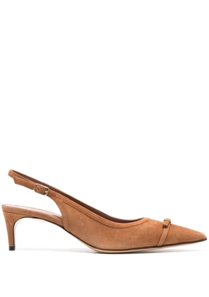 ERALDO 50mm suede pumps - Brown