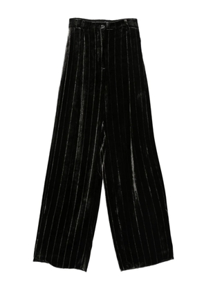 Emporio Armani striped trousers - Black
