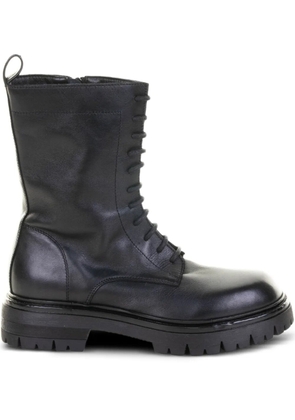 Elena Iachi lace-up combat boots - Black