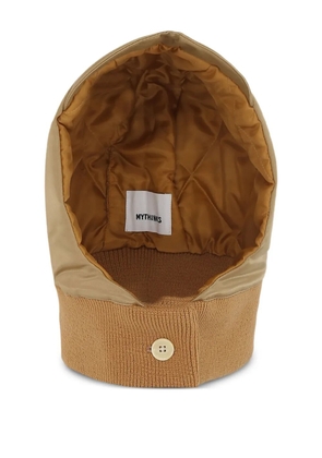 Mythinks padded knit hood - Neutrals