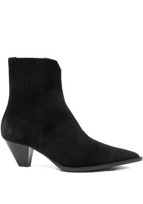Cenere GB leather ankle boots - BLACK