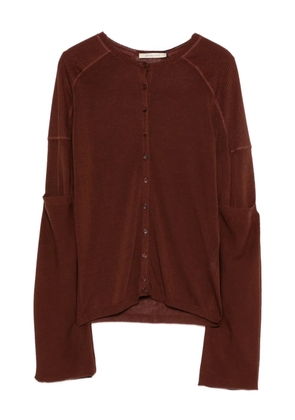 Paloma Wool ribbed panel cardigan - Brown