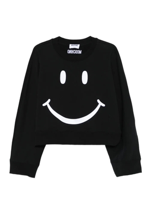 Moschino face-print sweatshirt - Black