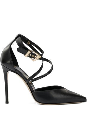 Ninalilou buckled-strap pointed-toe pumps - Black