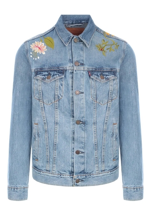 Levi's floral embroidered denim jacket - Blue