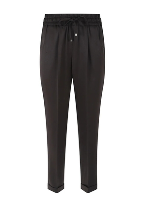 Kiton drawstring-fastening trousers - Black