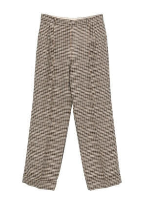 Valentino Garavani houndstooth pleat trousers - Neutrals