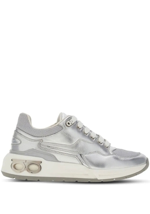 Ferragamo leather sneakers - Silver