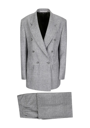 Tagliatore glen-plaid double-breasted suit - Grey