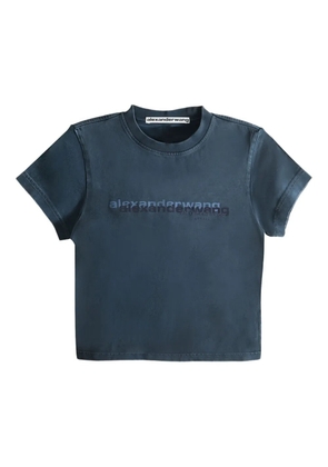 Alexander Wang logo-print short-sleeve T-shirt - Blue