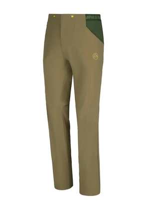 La Sportiva elastic-waistband panelled trousers - Brown