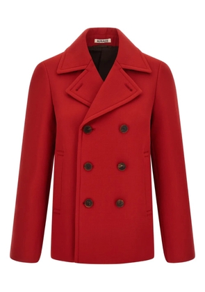 Auralee double-breasted jacket - Red