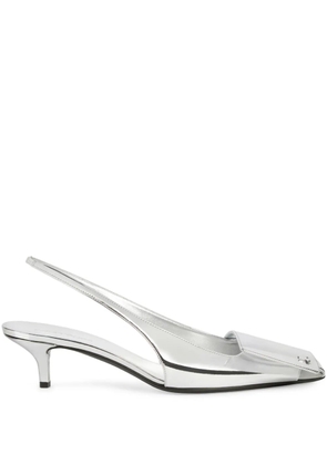 Courrèges 45mm sling-back pumps - White