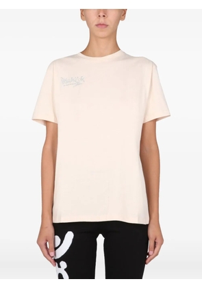 DISCLAIMER graphic-print T-shirt - Neutrals
