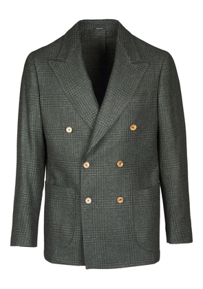 SARTORIO NAPOLI double-breasted check blazer - Grey