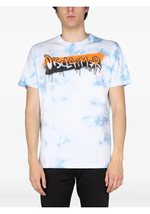 DISCLAIMER tie-dye graffiti-print T-shirt - White