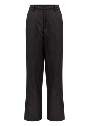MM6 Maison Margiela single-stitch logo flared trousers - Black
