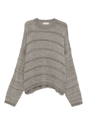Paura Efesto striped knitwear - Grey