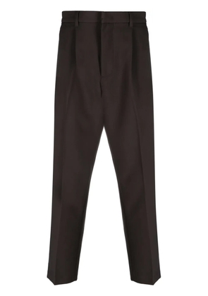 Emporio Armani pressed-crease skinny trousers - Green