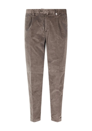 Myths corduroy pleated trousers - Brown