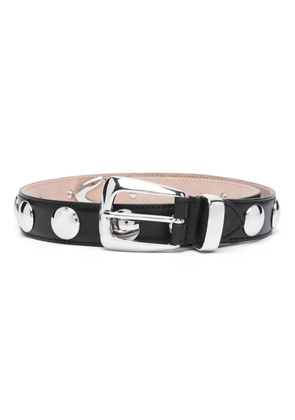 KHAITE Benny studded belt - Black