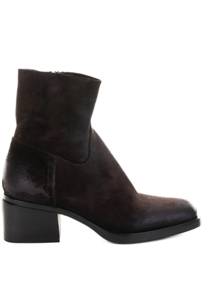 Elena Iachi 40mm suede zip-fastening ankle boots - Brown