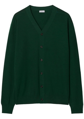 Burberry fine-knit wool cardigan - Green