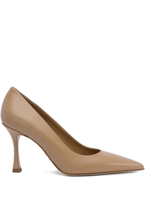 Sergio Levantesi pointed-toe calf leather pumps - Neutrals