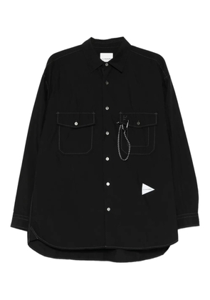 and Wander pocket shirt - Black
