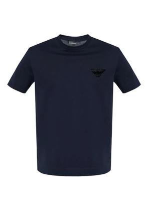 Emporio Armani logo-embellished cotton T-shirt - Blue