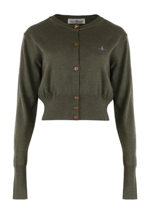 Vivienne Westwood Bea orb logo cardigan - Green