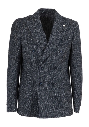 BRANDO double-breasted blazer - Blue