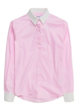 Gimaguas Agusta checked-cuff shirt - Pink