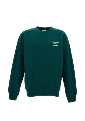 Drôle De Monsieur crew-neck logo sweatshirt - Green