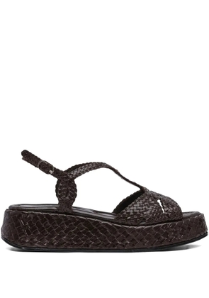 Toni Pons interwoven platform sandals - Brown
