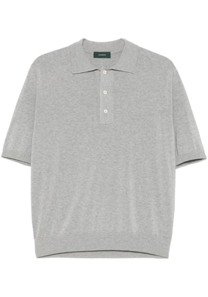 Zanone knitted polo shirt - Grey
