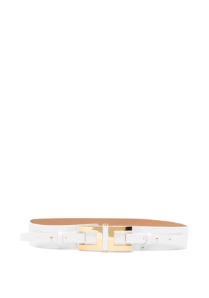 Elisabetta Franchi logo belt - White