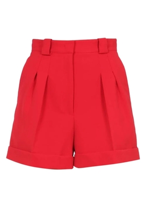 Moschino pleated-details shorts - Red