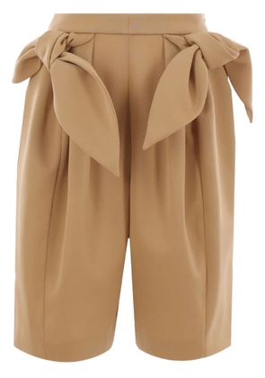 Zomer Clair bow-detailing shorts - Neutrals