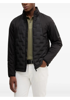 BOSS quilted panelled jacket - Black
