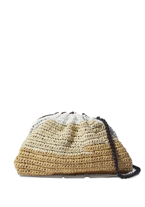 Maria La Rosa crochet clutch bag - Blue