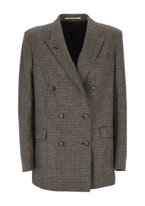 Tagliatore long-sleeve double-breasted jacket - Brown