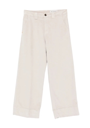 White Sand cuffed-hem cropped pants - NEUTRALS